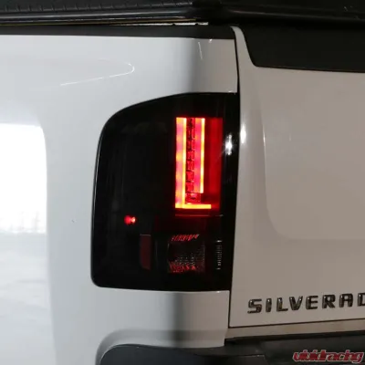 Spyder Auto Black LED Version 2 Taillights for Chevrolet Silverado 1500 2007-2013 - ALT-YD-CS07V2-LED-BK