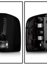 Spyder Auto Version 2 LED Tail Lights Black for 2007-2013 Chevrolet Silverado                                     - ALT-YD-CS07V2-LED-BSM - Image 2