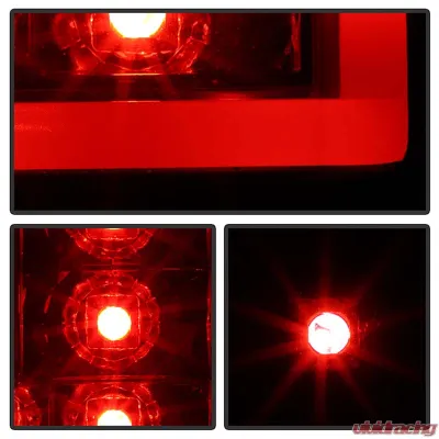 Spyder Auto Version 2 LED Tail Lights Black for 2007-2013 Chevrolet Silverado - ALT-YD-CS07V2-LED-BSM