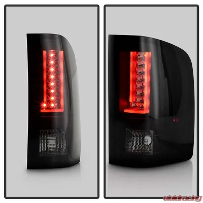 Spyder Auto Version 2 LED Tail Lights Black for 2007-2013 Chevrolet Silverado - ALT-YD-CS07V2-LED-BSM
