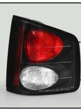 Spyder Auto Black Euro Style Taillights for Isuzu Hombre 1996-2000, LED Design                                     - ALT-YD-CS1094-BK - Image 2