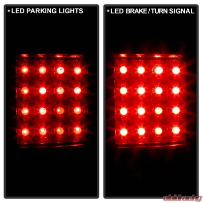 Spyder Auto Black LED Taillights for Isuzu Hombre 1996-2000, ALT-YD-CS1094-LED-BK - ALT-YD-CS1094-LED-BK