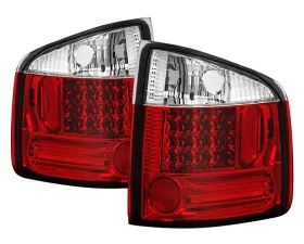 Spyder Auto Red Clear LED Taillights for Isuzu Hombre 1996-2000, Durable Design