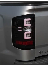 Spyder Auto Black LED Taillights with Light Bar for 2015-2016 Chevrolet Silverado 3500HD Dually                                     - ALT-YD-CS14-LBLED-BK - Image 11