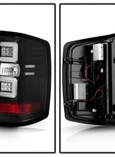 Spyder Auto Black LED Taillights with Light Bar for 2015-2016 Chevrolet Silverado 3500HD Dually                                     - ALT-YD-CS14-LBLED-BK - Image 2