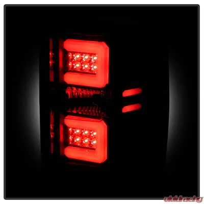 Spyder Auto Black LED Taillights with Light Bar for 2015-2016 Chevrolet Silverado 3500HD Dually - ALT-YD-CS14-LBLED-BK