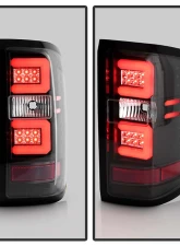 Spyder Auto Black LED Taillights with Light Bar for 2015-2016 Chevrolet Silverado 3500HD Dually                                     - ALT-YD-CS14-LBLED-BK - Image 8