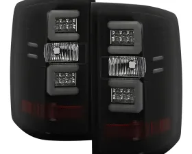 Spyder Auto Black Smoke LED Taillights with Light Bar for 2015-2016 Chevrolet Silverado 3500HD Dually