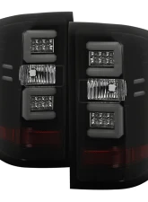 Spyder Auto Black Smoke LED Taillights with Light Bar for 2015-2016 Chevrolet Silverado 3500HD Dually                                     - ALT-YD-CS14-LBLED-BSM - Image 9