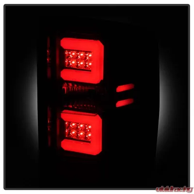 Spyder Auto Black Smoke LED Taillights with Light Bar for 2015-2016 Chevrolet Silverado 3500HD Dually - ALT-YD-CS14-LBLED-BSM