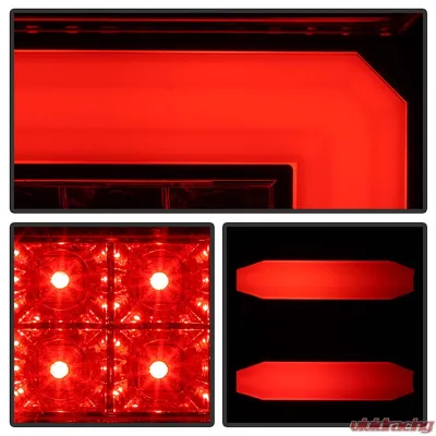 Spyder Auto Black Smoke LED Taillights with Light Bar for 2015-2016 Chevrolet Silverado 3500HD Dually - ALT-YD-CS14-LBLED-BSM
