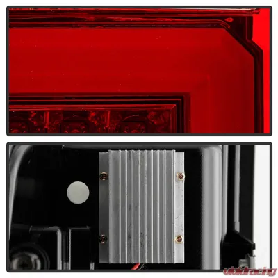 Spyder Auto Red Clear LED Taillights with Light Bar for 2015-2016 Chevrolet Silverado 3500HD Dually - ALT-YD-CS14-LBLED-RC
