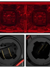 Spyder Auto Red Clear LED Taillights with Light Bar for 2015-2016 Chevrolet Silverado 3500HD Dually                                     - ALT-YD-CS14-LBLED-RC - Image 5