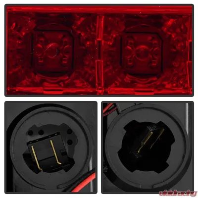 Spyder Auto Red Clear LED Taillights with Light Bar for 2015-2016 Chevrolet Silverado 3500HD Dually - ALT-YD-CS14-LBLED-RC