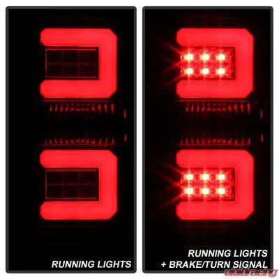 Spyder Auto LED Tail Lights Black Smoke for 2016-2017 Chevrolet Silverado 1500 - ALT-YD-CS16-LED-BSM