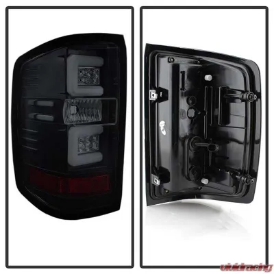 Spyder Auto LED Tail Lights Black Smoke for 2016-2017 Chevrolet Silverado 1500 - ALT-YD-CS16-LED-BSM