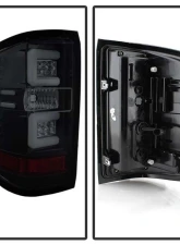 Spyder Auto LED Tail Lights Black Smoke for 2016-2017 Chevrolet Silverado 1500                                     - ALT-YD-CS16-LED-BSM - Image 2
