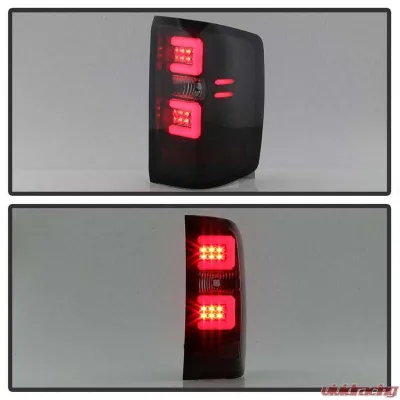 Spyder Auto LED Tail Lights Black Smoke for 2016-2017 Chevrolet Silverado 1500 - ALT-YD-CS16-LED-BSM