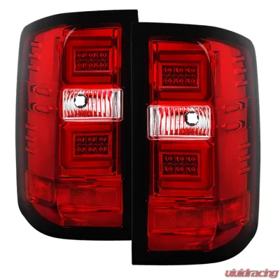 Spyder Auto LED Tail Lights Red Clear for Chevrolet Silverado 2016-2017 - ALT-YD-CS16-LED-RC