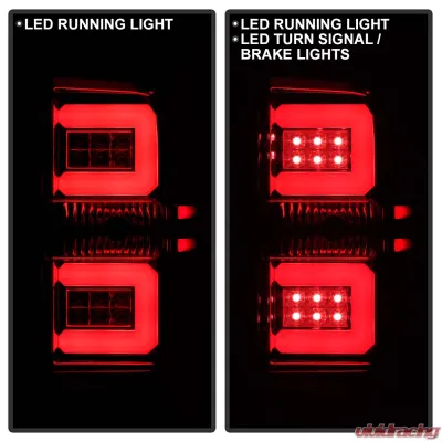Spyder Auto LED Tail Lights Red Clear for Chevrolet Silverado 2016-2017 - ALT-YD-CS16-LED-RC