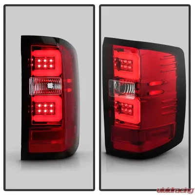 Spyder Auto LED Tail Lights Red Clear for Chevrolet Silverado 2016-2017 - ALT-YD-CS16-LED-RC