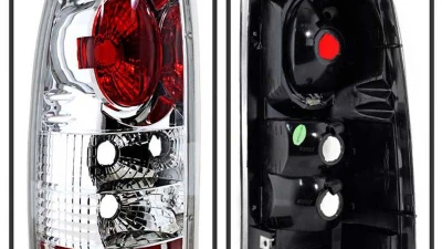 Spyder Auto Altezza Chrome Tail Lights for Chevrolet Silverado & GMC Sierra 1999-2002                                     - ALT-YD-CS99-C - Image 2