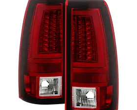 Spyder Auto Red Clear LED Version 2 Taillights for GMC Sierra 1500|2500|3500 1999-2003