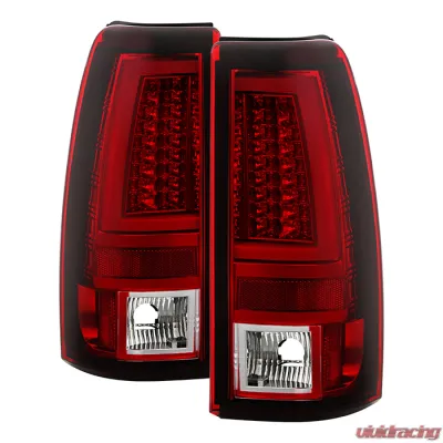 Spyder Auto Red Clear LED Taillights for GMC Sierra 1500|2500|3500 1999-2003 - ALT-YD-CS99V2-LED-RC