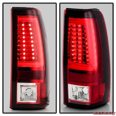 Spyder Auto Red Clear LED Taillights for GMC Sierra 1500|2500|3500 1999-2003 - ALT-YD-CS99V2-LED-RC