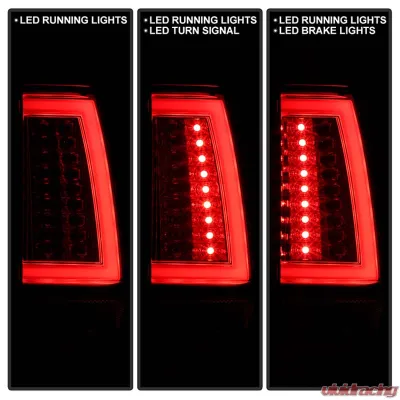 Spyder Auto Red Clear LED Taillights for GMC Sierra 1500|2500|3500 1999-2003 - ALT-YD-CS99V2-LED-RC