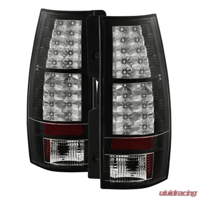 Spyder Auto LED Black Tail Lights for Chevrolet Suburban, Tahoe, GMC Yukon 2007-2010 - ALT-YD-CSUB07-LED-BK