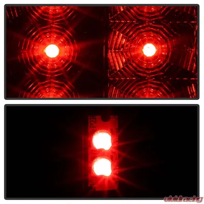 Spyder Auto LED Black Tail Lights for Chevrolet Suburban, Tahoe, GMC Yukon 2007-2010 - ALT-YD-CSUB07-LED-BK