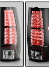 Spyder Auto LED Black Tail Lights for Chevrolet Suburban, Tahoe, GMC Yukon 2007-2010                                     - ALT-YD-CSUB07-LED-BK - Image 8