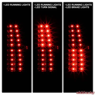 Spyder Auto LED Black Tail Lights for Chevrolet Suburban, Tahoe, GMC Yukon 2007-2010 - ALT-YD-CSUB07-LED-BK