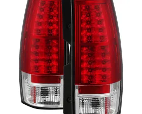 Spyder Auto LED Tail Lights Red/Clear for Chevrolet Suburban, Tahoe & GMC Yukon 2007-2010