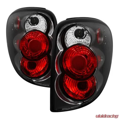 Spyder Auto Black Euro Style Taillights for Dodge Caravan/Grand Caravan 2001-2007 - ALT-YD-DC01-BK