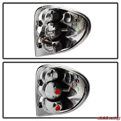 Spyder Auto Black Euro Style Taillights for Dodge Caravan/Grand Caravan 2001-2007 - ALT-YD-DC01-BK