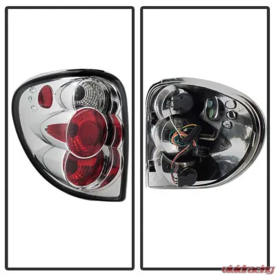 Spyder Auto Chrome Euro Style Taillights for Dodge Caravan/Grand Caravan 2001-2007 - ALT-YD-DC01-C