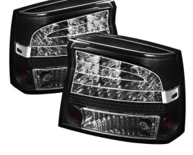 Spyder Auto Black LED Taillights for Dodge Charger 2009-2010, ALT-YD-DCH09-LED-BK
