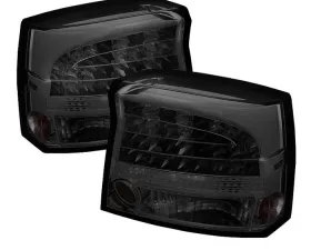 Spyder Auto Smoke Clear LED Taillights for Dodge Charger 2005-2010, ALT-YD-DCH09-LED-SM