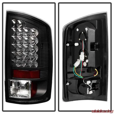 Spyder Auto LED Black Tail Lights for Dodge Ram 1500 2500 3500 2002-2006 - ALT-YD-DRAM02-LED-BK