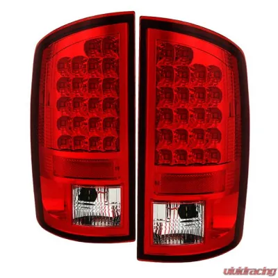 Spyder Auto LED Red/Clear Tail Lights for Dodge Ram 1500 2500 3500 2002-2006 - ALT-YD-DRAM02-LED-RC