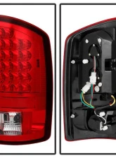 Spyder Auto LED Red/Clear Tail Lights for Dodge Ram 1500 2500 3500 2002-2006                                     - ALT-YD-DRAM02-LED-RC - Image 2