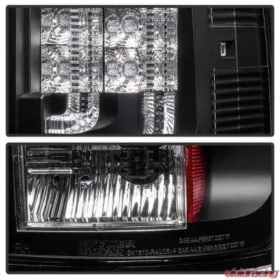 Spyder Auto Black LED Version 2 Taillights for Dodge Ram 2500 | 3500 2003-2006 - ALT-YD-DRAM02V2-LED-BK