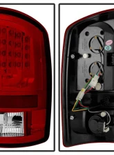 Spyder Auto Red Clear LED Taillights for Dodge Ram 2500 | 3500 2003-2006                                     - ALT-YD-DRAM02V2-LED-RC - Image 2