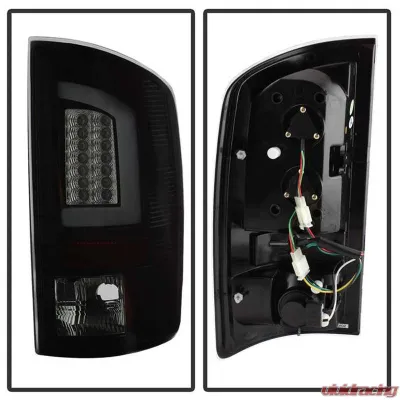 Spyder Auto Version 3 LED Tail Light Black Smoke for Dodge Ram 1500 | 2500 | 3500 2002-2006 - ALT-YD-DRAM02V3-LBLED-BSM