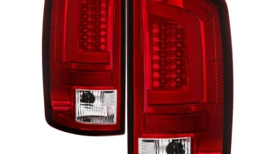 Spyder Auto Version 3 LED Tail Light Light Bar Red Clear for Dodge Ram 1500 2500 3500 2002-2006                                     - ALT-YD-DRAM02V3-LBLED-RC - Image 9