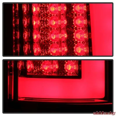 Spyder Auto Version 3 LED Tail Light Light Bar Red Clear for Dodge Ram 1500 2500 3500 2002-2006 - ALT-YD-DRAM02V3-LBLED-RC
