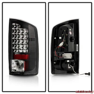 Spyder Auto LED Black Tail Lights for Dodge Ram 1500 2500 3500 2007-2008 - ALT-YD-DRAM06-LED-BK