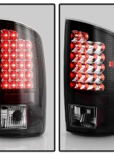 Spyder Auto LED Black Tail Lights for Dodge Ram 1500 2500 3500 2007-2008                                     - ALT-YD-DRAM06-LED-BK - Image 8